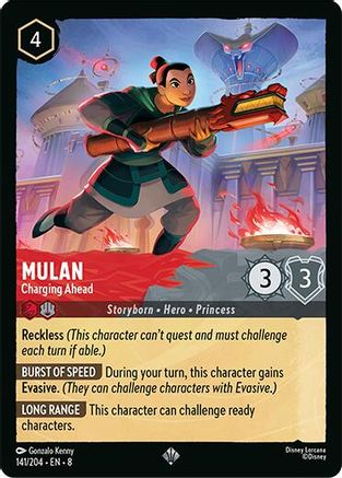 Mulan - Charging Ahead (141/204) [Reign of Jafar] | Grognard Games