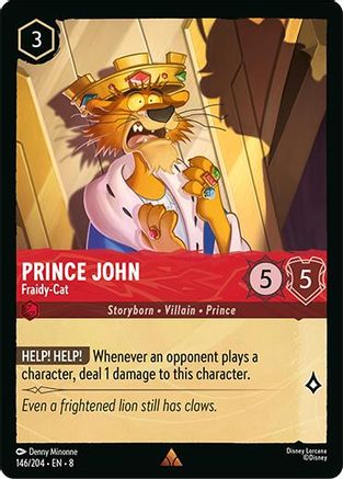 Prince John - Fraidy-Cat (146/204) [Reign of Jafar] | Grognard Games