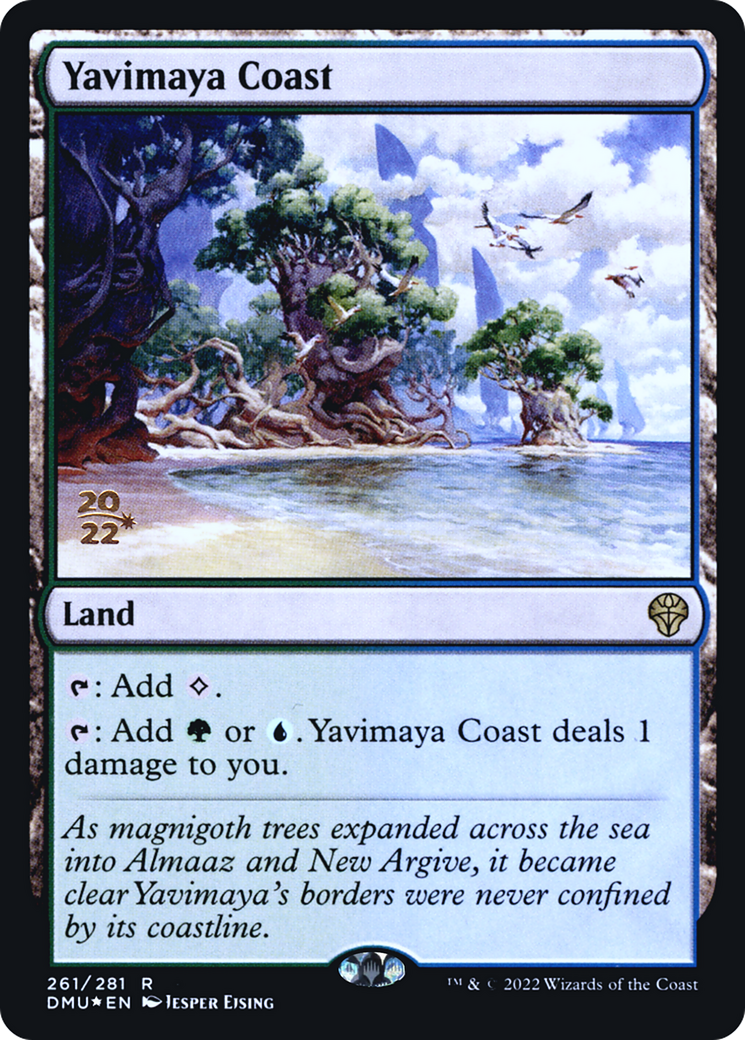 Yavimaya Coast [Dominaria United Prerelease Promos] | Grognard Games