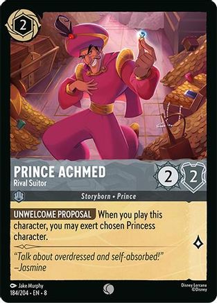 Prince Achmed - Rival Suitor (184/204) [Reign of Jafar] | Grognard Games