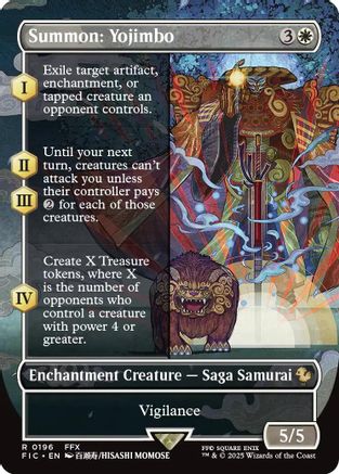 Summon: Yojimbo (Borderless) (FIC-196) - Commander: FINAL FANTASY | Grognard Games