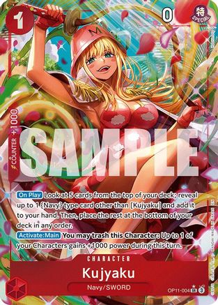 Kujyaku (Alternate Art) (OP11-004) - A Fist of Divine Speed Foil | Grognard Games