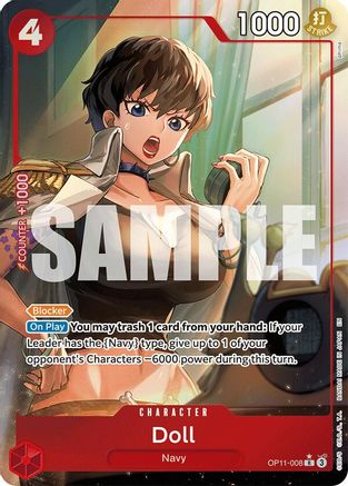 Doll (Alternate Art) (OP11-008) - A Fist of Divine Speed Foil | Grognard Games