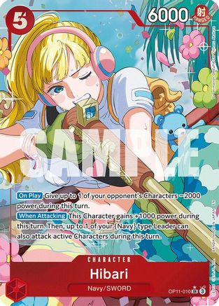 Hibari (Alternate Art) (OP11-010) - A Fist of Divine Speed Foil | Grognard Games