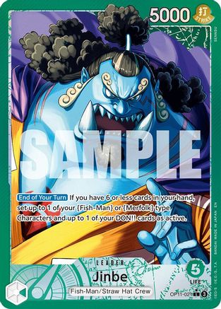 Jinbe (021) (Alternate Art) (OP11-021) - A Fist of Divine Speed Foil | Grognard Games