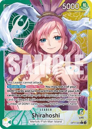 Shirahoshi (022) (Alternate Art) (OP11-022) - A Fist of Divine Speed Foil | Grognard Games