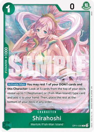Shirahoshi (030) (OP11-030) - A Fist of Divine Speed Foil | Grognard Games