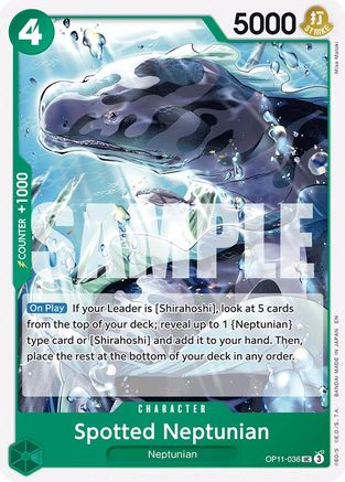 Spotted Neptunian (OP11-036) - A Fist of Divine Speed | Grognard Games