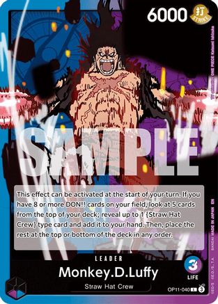 Monkey.D.Luffy (040) (OP11-040) - A Fist of Divine Speed | Grognard Games