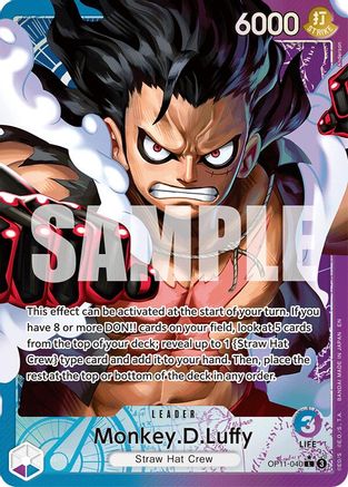 Monkey.D.Luffy (040) (Alternate Art) (OP11-040) - A Fist of Divine Speed Foil | Grognard Games