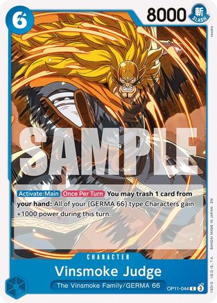 Vinsmoke Judge (OP11-044) - A Fist of Divine Speed | Grognard Games