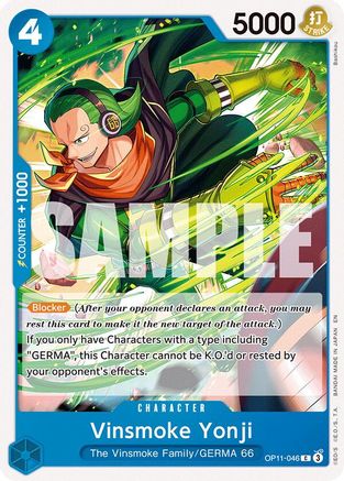 Vinsmoke Yonji (OP11-046) - A Fist of Divine Speed | Grognard Games