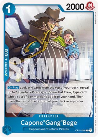 Capone"Gang"Bege (048) (OP11-048) - A Fist of Divine Speed Foil | Grognard Games