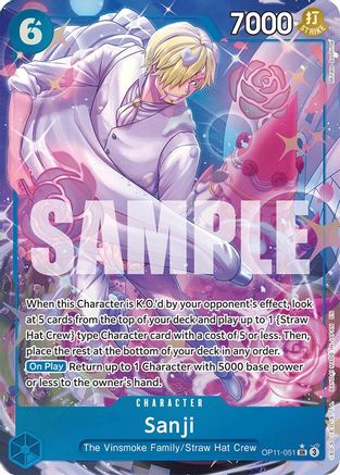 Sanji (Alternate Art) (OP11-051) - A Fist of Divine Speed Foil | Grognard Games