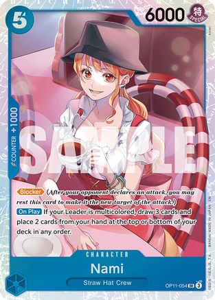 Nami (054) (OP11-054) - A Fist of Divine Speed Foil | Grognard Games