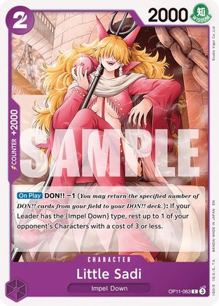 Little Sadi (OP11-063) - A Fist of Divine Speed | Grognard Games