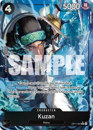 Kuzan (Alternate Art) (OP11-084) - A Fist of Divine Speed Foil | Grognard Games
