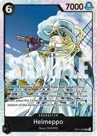 Helmeppo (OP11-092) - A Fist of Divine Speed Foil | Grognard Games