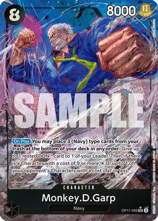 Monkey.D.Garp (Alternate Art) (OP11-095) - A Fist of Divine Speed Foil | Grognard Games