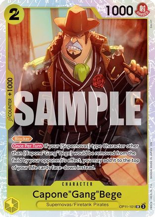 Capone"Gang"Bege (101) (OP11-101) - A Fist of Divine Speed Foil | Grognard Games