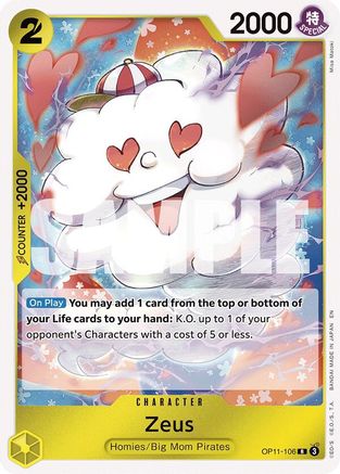 Zeus (OP11-106) - A Fist of Divine Speed Foil | Grognard Games