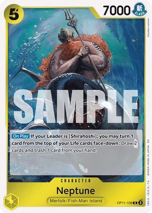 Neptune (OP11-108) - A Fist of Divine Speed Foil | Grognard Games
