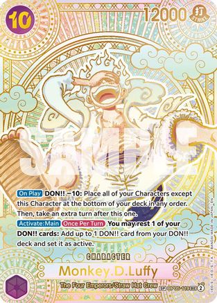 Monkey.D.Luffy (119) (SP) (Gold) (OP05-119) - A Fist of Divine Speed Foil | Grognard Games