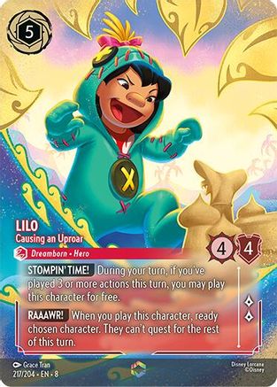 Lilo - Causing an Uproar (Enchanted) (217/204) - Reign of Jafar Holofoil | Grognard Games