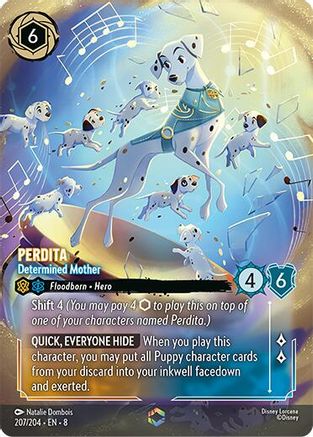 Perdita - Determined Mother (Enchanted) (207/204) - Reign of Jafar Holofoil | Grognard Games