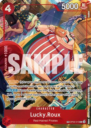 Lucky.Roux (TR) (OP09-015) - A Fist of Divine Speed Foil | Grognard Games