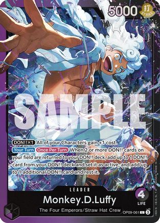 Monkey.D.Luffy (OP09-061) (OP09-061) - Starter Deck 26: PURPLE/BLACK Monkey.D.Luffy Foil | Grognard Games