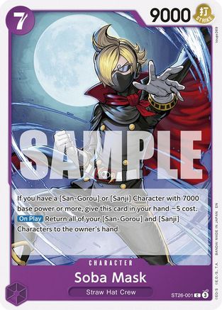 Soba Mask (ST26-001) - Starter Deck 26: PURPLE/BLACK Monkey.D.Luffy | Grognard Games