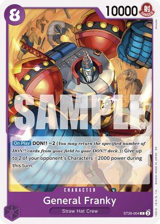 General Franky (ST26-004) - Starter Deck 26: PURPLE/BLACK Monkey.D.Luffy | Grognard Games