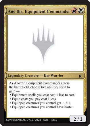 Ano'thr, Equipment Commander (-) - Un-Known Event Playtest Cards | Grognard Games