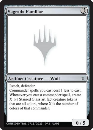 Sagrada Familiar (-) - Un-Known Event Playtest Cards | Grognard Games
