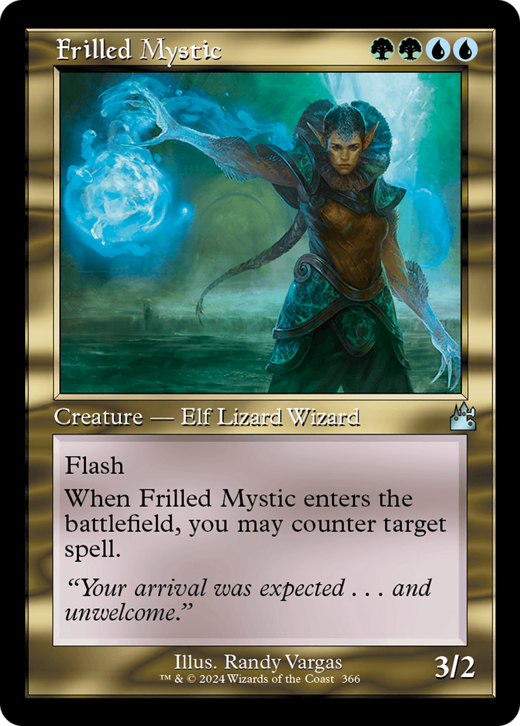 Frilled Mystic (Retro Frame) [Ravnica Remastered] | Grognard Games