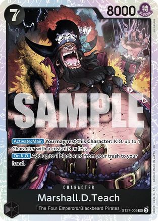 Marshall.D.Teach (ST27-005) (ST27-005) - Starter Deck 27: BLACK Marshall.D.Teach Foil | Grognard Games