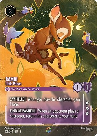 Bambi - Little Prince (Enchanted) (209/204) - Reign of Jafar Holofoil | Grognard Games