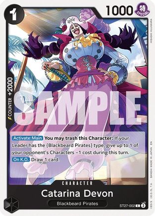 Catarina Devon (ST27-002) - Starter Deck 27: BLACK Marshall.D.Teach | Grognard Games