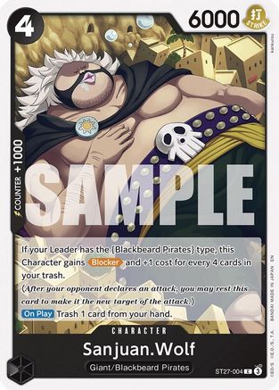 Sanjuan.Wolf (ST27-004) - Starter Deck 27: BLACK Marshall.D.Teach | Grognard Games