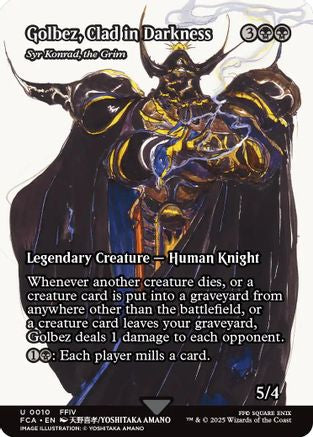 Golbez, Clad in Darkness - Syr Konrad, the Grim (Showcase) (FCA-010) - FINAL FANTASY: Through the Ages | Grognard Games