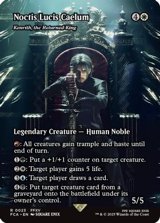 Noctis Lucis Caelum - Kenrith, the Returned King (Showcase) (FCA-023) - FINAL FANTASY: Through the Ages Foil | Grognard Games