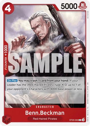 Benn.Beckman (ST23-003) - Starter Deck 23: RED Shanks | Grognard Games