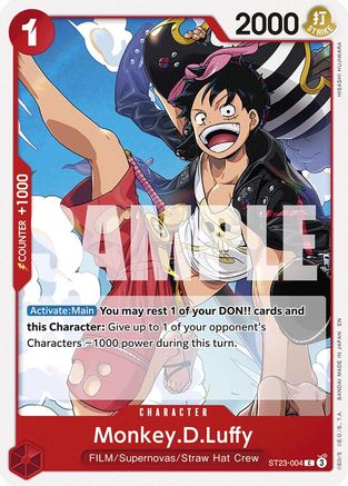 Monkey.D.Luffy (ST23-004) - Starter Deck 23: RED Shanks | Grognard Games