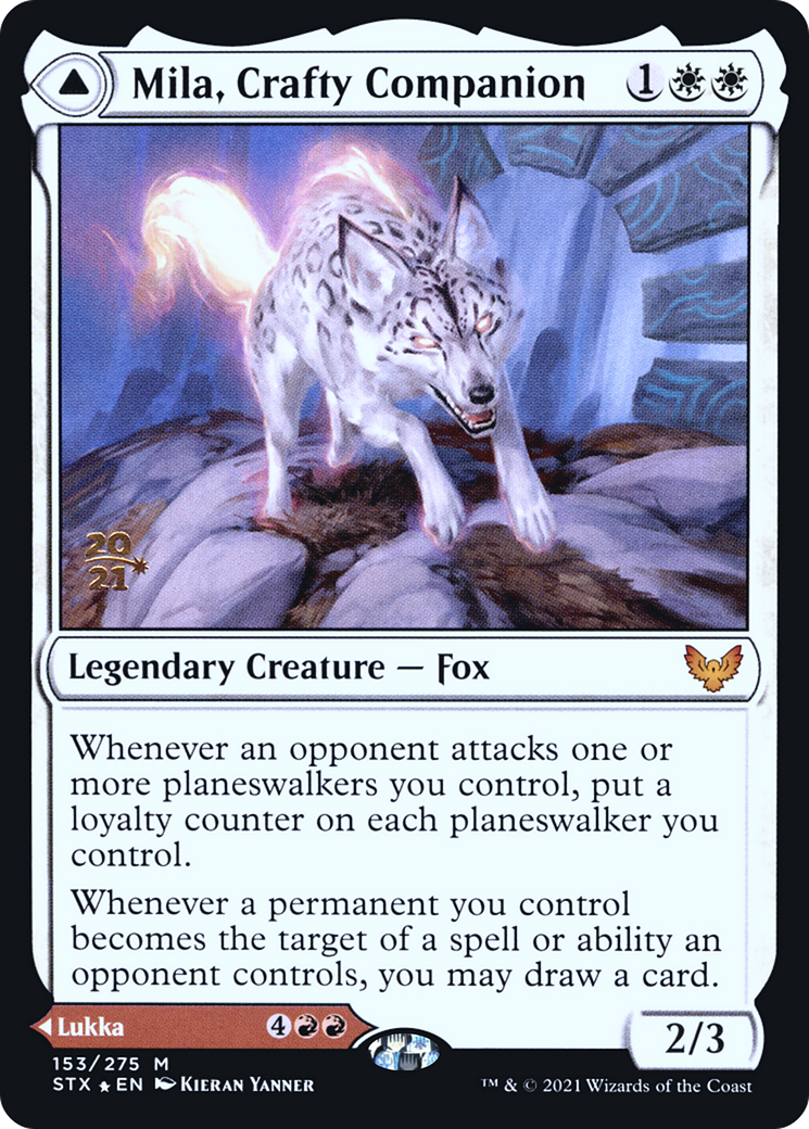 Mila, Crafty Companion // Lukka, Wayward Bonder [Strixhaven: School of Mages Prerelease Promos] | Grognard Games