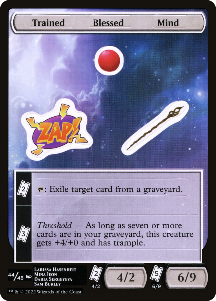 Trained Blessed Mind [Unfinity Stickers] | Grognard Games