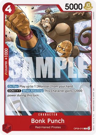 Bonk Punch (Reprint) (OP09-010) - Starter Deck 23: RED Shanks | Grognard Games