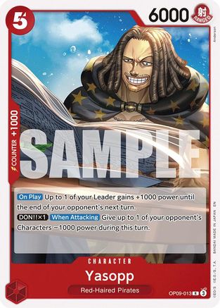 Yasopp (Reprint) (OP09-013) - Starter Deck 23: RED Shanks | Grognard Games