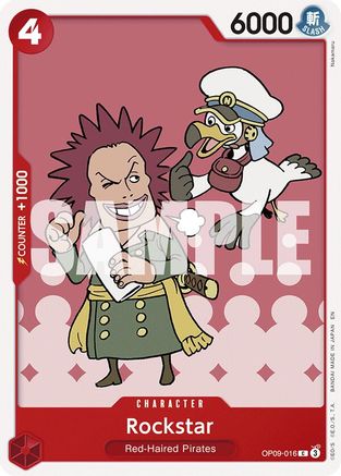 Rockstar (Reprint) (OP09-016) - Starter Deck 23: RED Shanks | Grognard Games