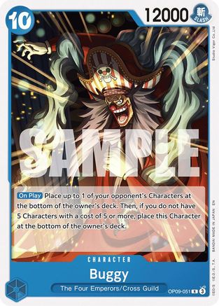 Buggy (Reprint) (OP09-051) - Starter Deck 25: BLUE Buggy | Grognard Games